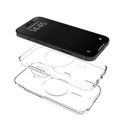 3. Puro Impact Clear D3O MagSafe Silicone Case for iPhone 16 Plus - Transparent
