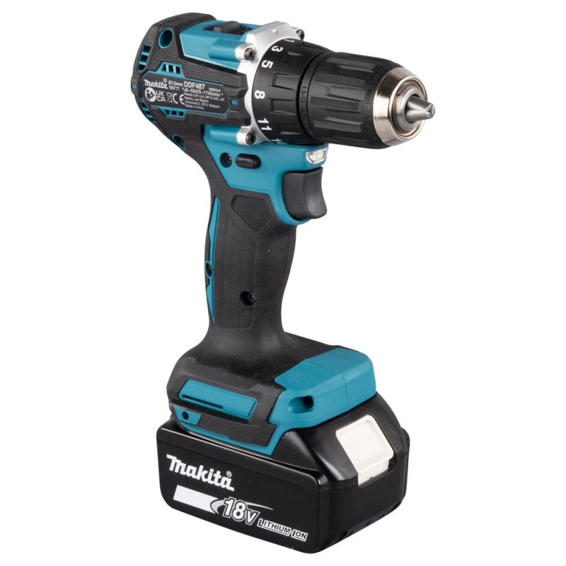 13. Makita DDF487RAJ Cordless Impact Drill Driver 18V • 40 Nm • 0 – 1700 rpm