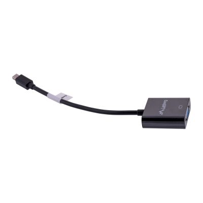 6. Lanberg AD-0006-BK adapter (Mini DisplayPort M - D-Sub (VGA) F; 0.20m; black)