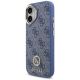 2. Guess 4G Strass Logo & Big Strap Metal Buttons MagSafe Case for iPhone 17 - Blue