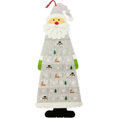 8. GREY SANTA CLAUS ADVENT CALENDAR