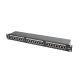 9. Patch panel Lanberg PPS6-1024-B (1U; cat. 6; 24xRJ-45)