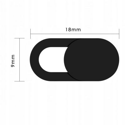 5. Tech-Protect Cam Fit+ 3-pack laptop camera cover - black