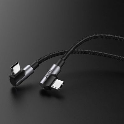 2. Ugreen US323 angled USB-C - USB-C PD QC SCP 3A 480Mb/s cable 1m - gray