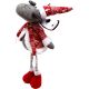 13. DECORATIVE REINDEER ON TELESCOPIC LEGS 45-60CM RED