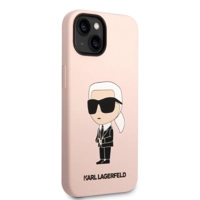 4. Karl Lagerfeld KLHMP14MSNIKBCP iPhone 14 Plus 6.7" hardcase pink/pink Silicone Ikonik Magsafe
