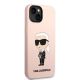 4. Karl Lagerfeld KLHMP14MSNIKBCP iPhone 14 Plus 6.7" hardcase pink/pink Silicone Ikonik Magsafe