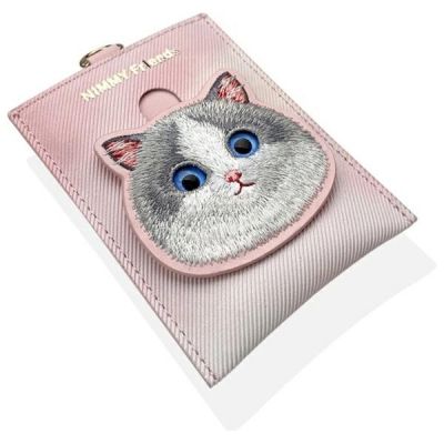 8. Nimmy Big Eyed Pet 2.0 Cat 3-in-1 Phone Bag + Wallet + Tracker Case - Pink