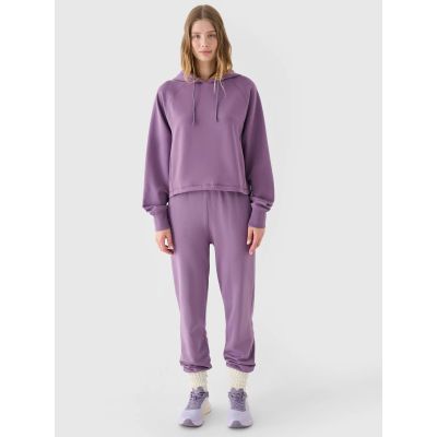4. Women's jogger sweatpants 4F 4FRAW24TTROF1151-50S