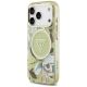 2. Guess IML Glitter Flowers Triangle MagSafe Case for iPhone 17 Pro / 18 Pro - Green