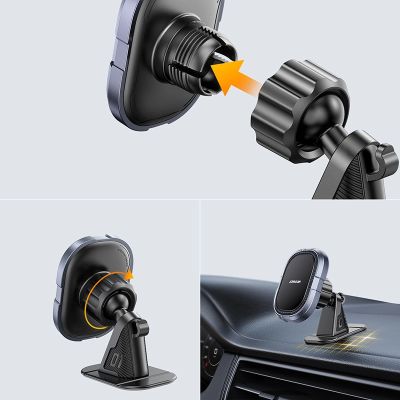 8. Joyroom magnetic phone holder for dashboard gray (JR-ZS311)