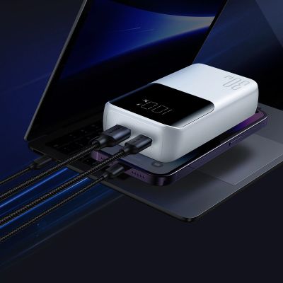 14. Mini power bank with built-in cables Joyroom JR-PBC06 30W 10000mAh - white