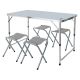 4. Camping set: table and 4 chairs, foldable into a suitcase