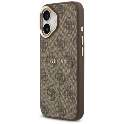 2. Guess 4G PU Classic Logo MagSafe Case for iPhone 17 - Brown