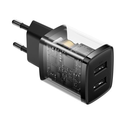 6. Baseus Compact charger 2x USB 10.5W black (CCXJ010201)