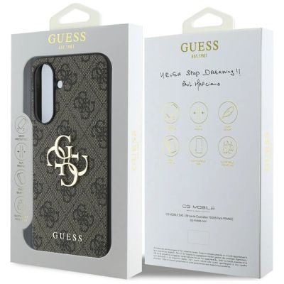 7. Guess Big 4G Logo Classic Logo Case for Samsung Galaxy A56 - Brown