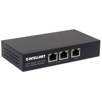 2. Intellinet 561266 Network Links Unmanaged Gigabit Ethernet (10/100/1000) PoE Support Black