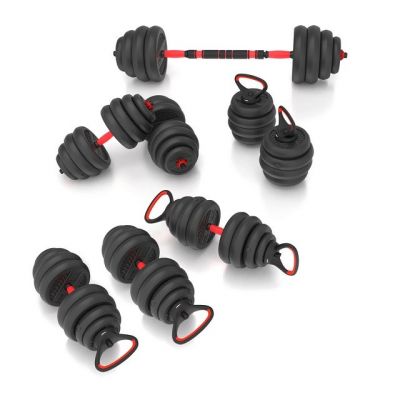 3. HMS SGN140 6-in-1 weight set (barbell, dumbbells and kettlebell) 40kg