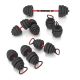 3. HMS SGN140 6-in-1 weight set (barbell, dumbbells and kettlebell) 40kg