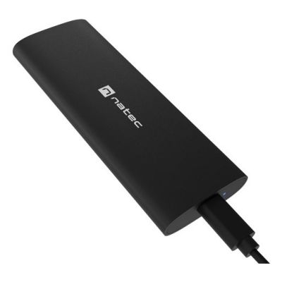 2. EXTERNAL SSD ENCLOSURE NATEC RHINO M.2 NVME LITE USB-C 3.1 GEN 2 ALUMINUM
