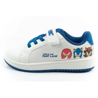 2. Leomil children's sports shoes Sonic sneakers lightweight with velcro white