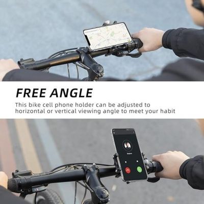 6. Rockbros 699-BK Aluminium Alloy Bicycle Phone Holder – Black