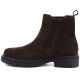 3. Women's leather ankle boots, suede, chocolate, Sergio Leone BT-01-S