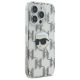 4. Karl Lagerfeld IML Karl Head Electroplated iPhone 16 Pro Case - Clear