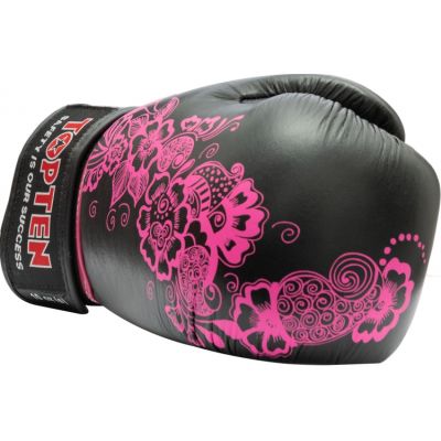 7. TOP TEN "Ultimate Woman" Boxing Gloves 10 oz White and Pink