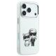 4. Karl Lagerfeld Smooth Karl & Choupette Bodies Sketch MagSafe Case for iPhone 18 Pro Max / 17 Pro Max Beige