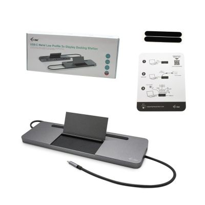4. i-tec Metal C31FLATDOCKPDPRO Docking Station Wired USB 3.2 Gen 1 (3.1 Gen 1) Type-C Gray