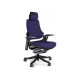 Wau BL412 office chair, navy blue/black fabric