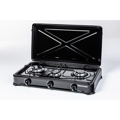 2. Ravanson K-03TB cooker (Gas hob; 3 cooking zones)