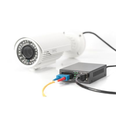 19. Media converter RJ45 10/100/1000Base-T to SC duplex 1000Base-LX, SM, 20km