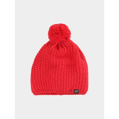 Men's winter hat with pompom 4F 4FWAW24ACAPM461-62S