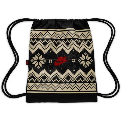 5. Nike Drawstrng-Fair Isle FZ7287-010 Backpack