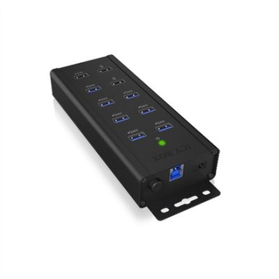 7. ICY BOX IB-HUB1703-QC3 USB 3.2 Gen 1 (3.1 Gen 1) Type-B 5000 Mbit/s Black