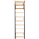 13. WOODEN AND METAL GYMNASTIC WALL BAR WITH WOODEN BAR BENCHK 711W