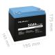 5. QOLTEC LIFEPO4 LITHIUM IRON PHOSPHATE BATTERY | 12.8V | 50AH | 640WH | BMS