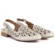 4. Women's low-heeled openwork gold sandals Jezzi ASA222-16