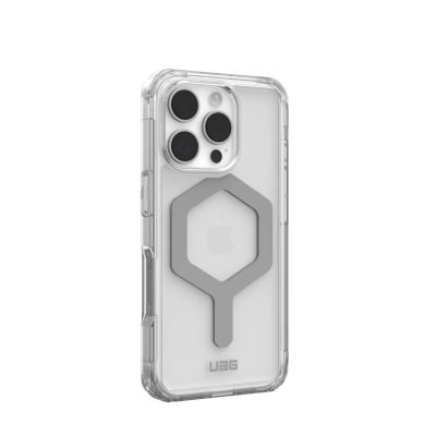 4. Urban Armor Gear Plyo Cell Phone Case 16 cm (6.3") Silver, Transparent