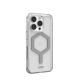 4. Urban Armor Gear Plyo Cell Phone Case 16 cm (6.3") Silver, Transparent