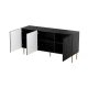 2. JUNGLE chest of drawers 152x40.5x74.5 black matt + gold legs
