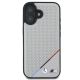 3. BMW M Perforated Tricolor Line MagSafe iPhone 16 Case - Gray