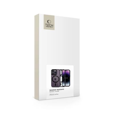 6. Tech-Protect MagMat MagSafe iPhone 14 Pro Case - Clear Black