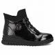 2. Black Patent Leather Women’s Ankle Boots Filippo DBT8075