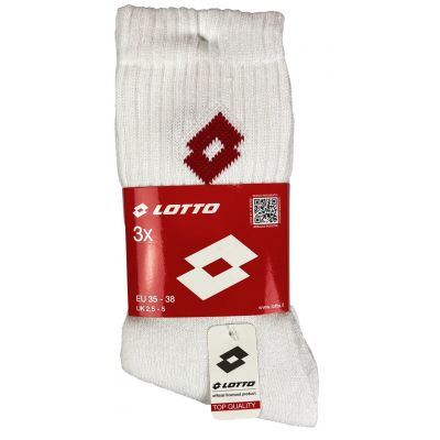 3. LOTTO Terry Socks White 3 Pairs 069609