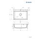 2. Deante Eridan Single-bowl granite sink without drainer - anthracite ZQE_T103