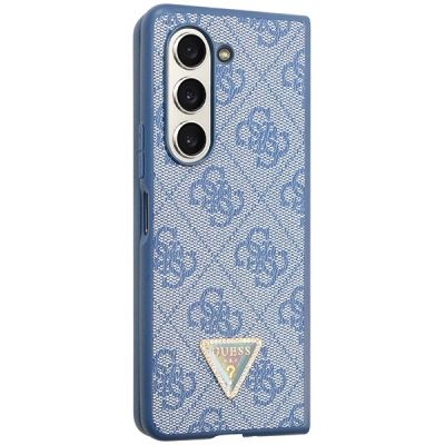 5. Guess 4G Triangle Strass Case for Samsung Galaxy Z Fold 5 - Blue
