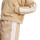 12. Women's Essentials 3-Stripes French Terry Hoodie Quarter Zip Beige JX7676